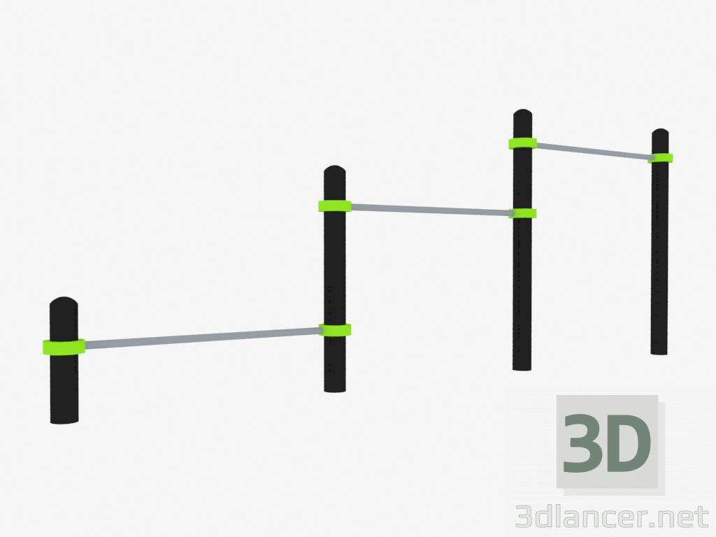 modello 3D Complesso sportivo (W0006) - anteprima