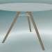 3d model MART table (9834-01 (⌀ 110cm), H 73cm, HPL white, aluminum, natural ash veneered) - preview