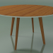 3D modeli Yuvarlak masa 3501 (H 74 - D 134 cm, M02, Teak etkisi) - önizleme