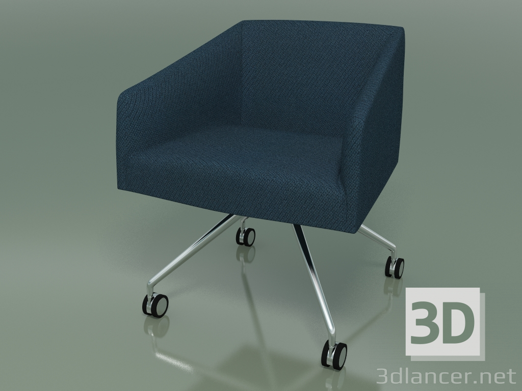 3D modeli Koltuk 2709 (tekerleklerde, kumaş döşemeli, LU1) - önizleme