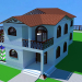 Modelo 3d Casa com varandas - preview