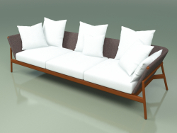 Sofa 003 (Metallrost, Batylinebraun)