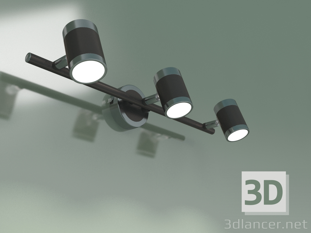 modello 3D Lampada da parete 20058-3 (satinato perla) - anteprima