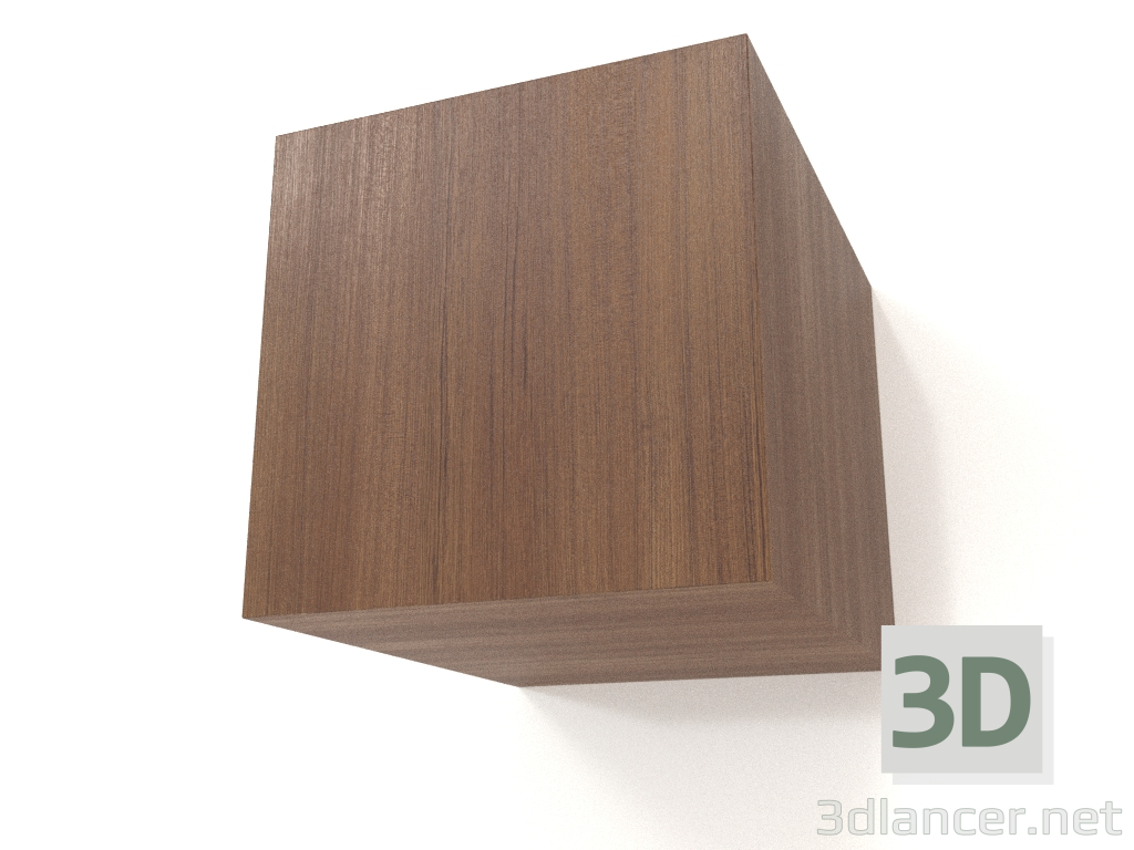 modèle 3D Étagère suspendue ST 06 (porte lisse, 250x315x250, bois brun clair) - preview