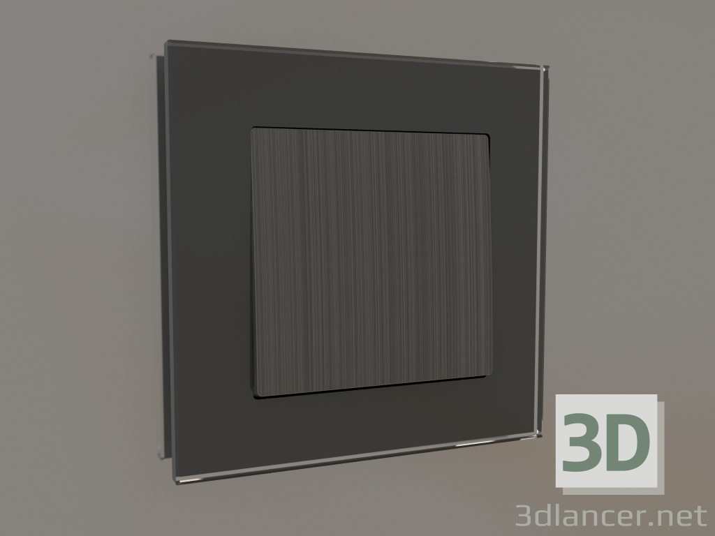 3d model Interruptor de una banda (bronce) - vista previa