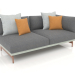 3d model Sofa module, section 1 right (Cement gray) - preview