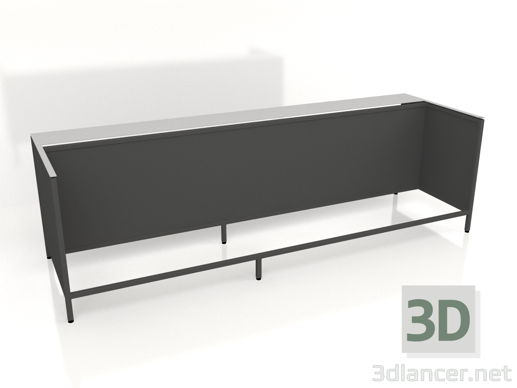 Modelo 3d Ilha V1 (com pouso) em 120 quadro 5 (preto) - preview