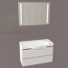 3d model laufen sink with cabinet 900 - preview