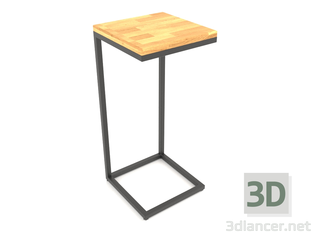 modèle 3D Table de chevet carrée (PLANCHER BOIS, 30X30X65) - preview