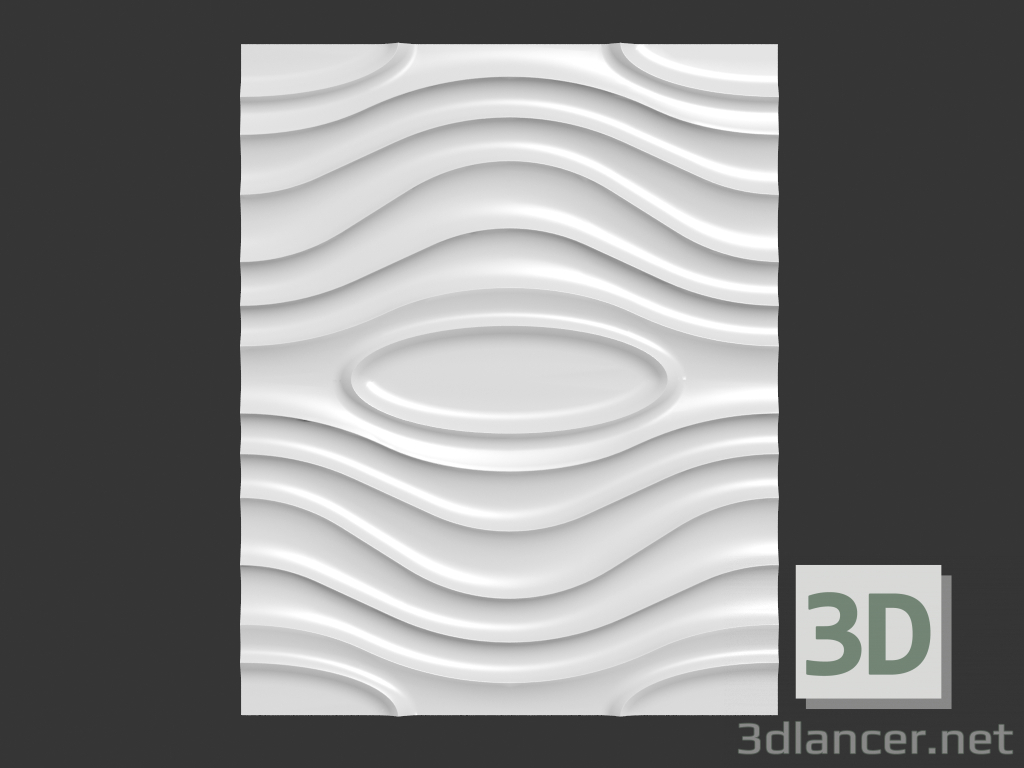 3d model Panel decorativo Monroe - vista previa