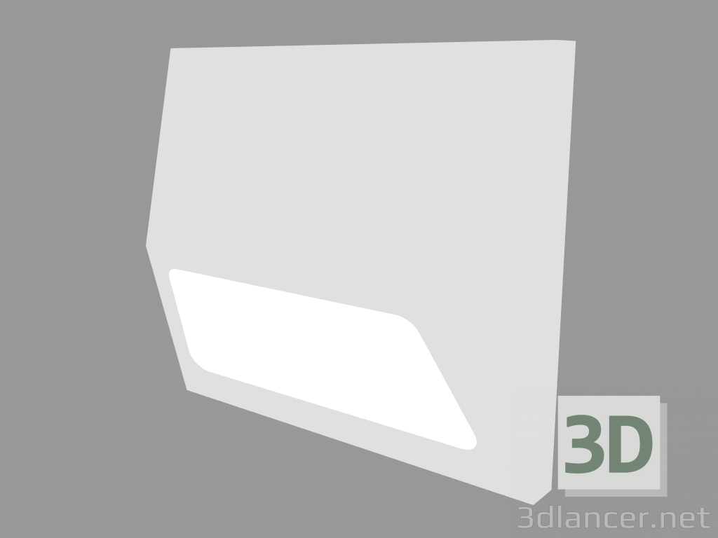 3d model Luminaria empotrable de pared STRIP SQUARE (S4654) - vista previa