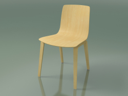 Silla 3910 (4 patas de madera, abedul natural)