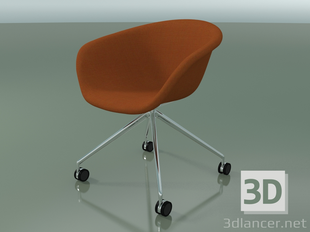 3d model Chair 4237 (4 castors, with upholstery f-1221-c0556) - preview