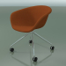 3d model Chair 4237 (4 castors, with upholstery f-1221-c0556) - preview