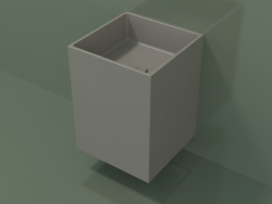 Wall-mounted washbasin (02UN13101, Clay C37, L 36, P 36, H 48 cm)