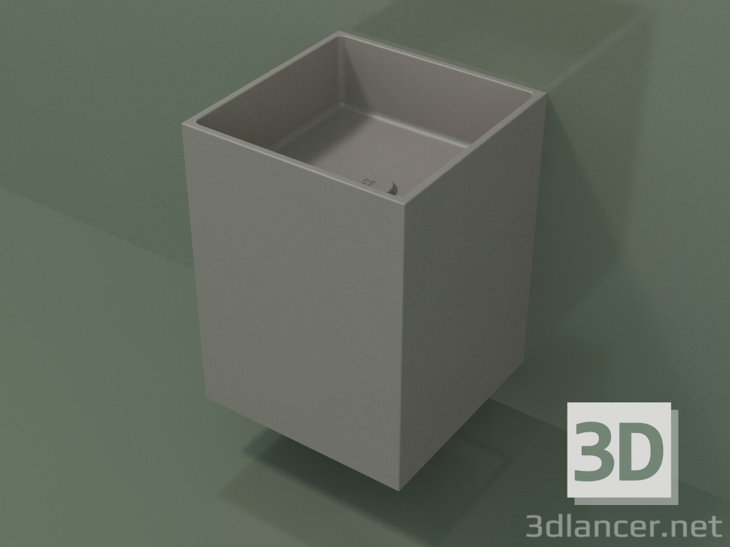 Modelo 3d Lavatório montado na parede (02UN13101, Clay C37, L 36, P 36, H 48 cm) - preview