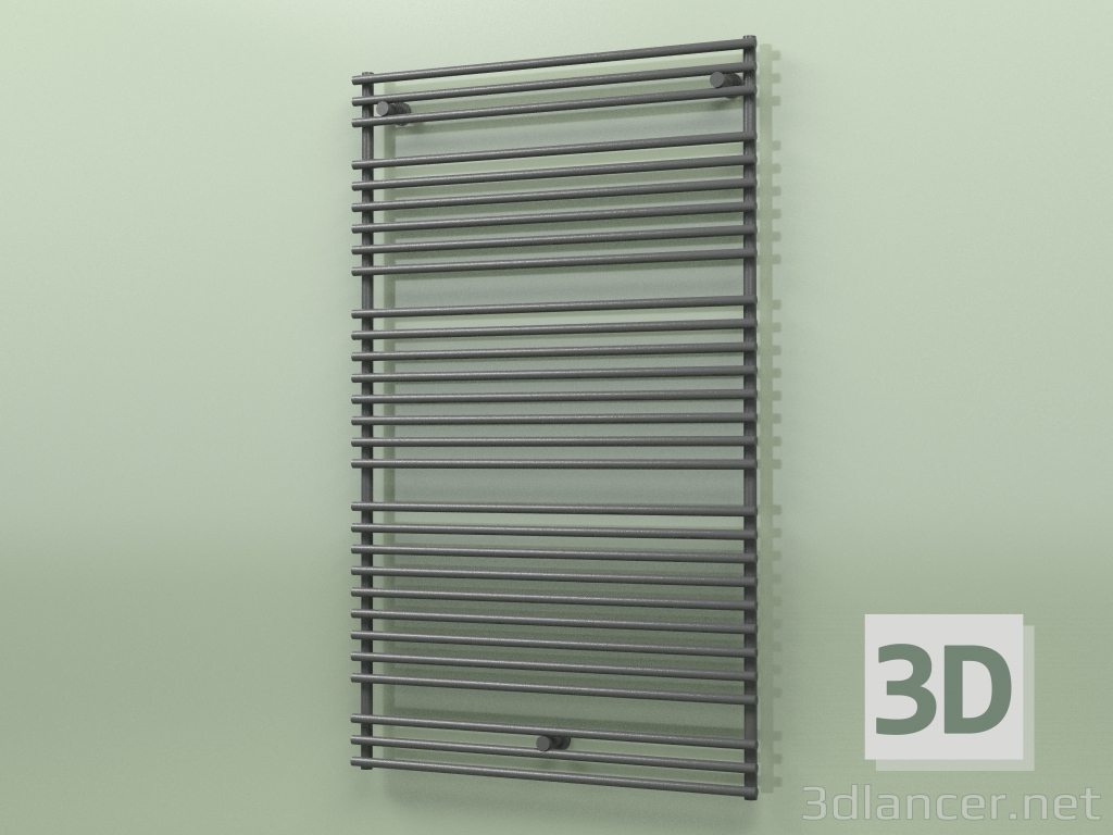 3d model Heated towel rail - Santorini (SAN 15 900 mm, RAL - 9005) - preview