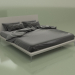 3d model Cama doble GL 2018 (gris) - vista previa