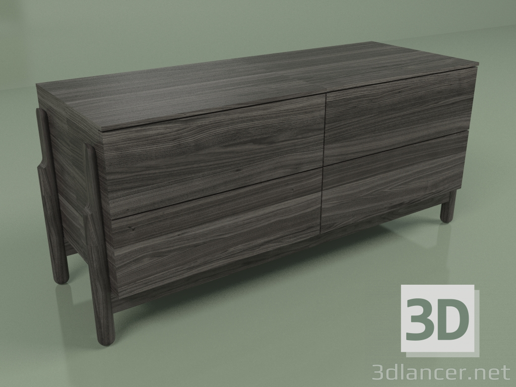 3d model Cajonera Fresno Pequeña - vista previa