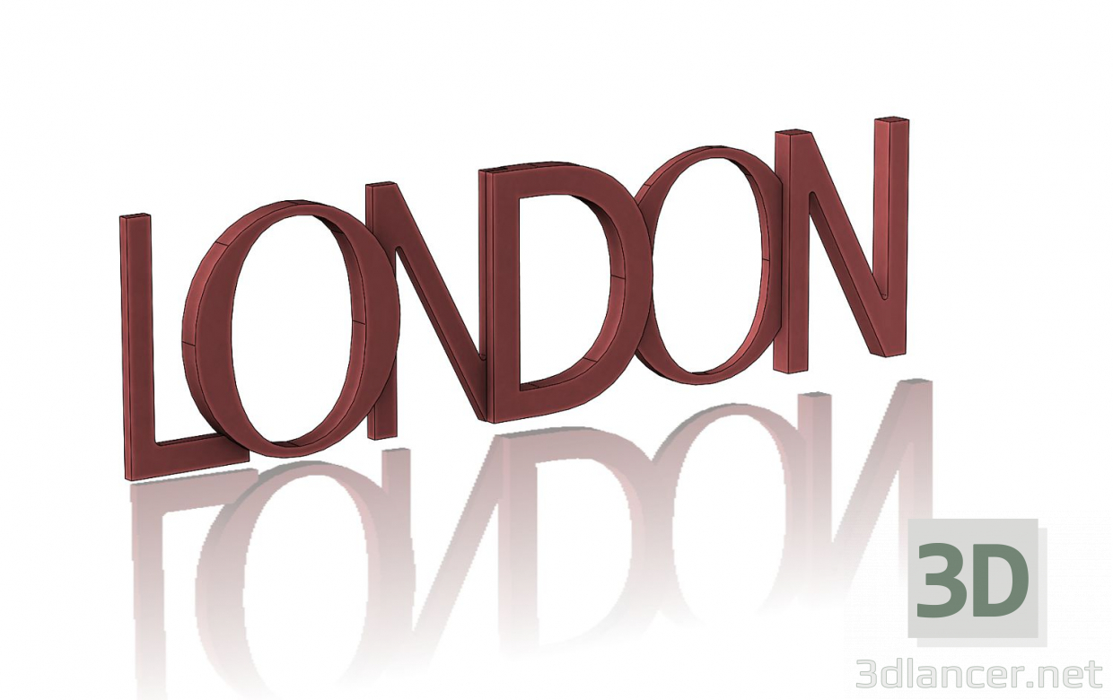 Modelo 3d Londres - preview