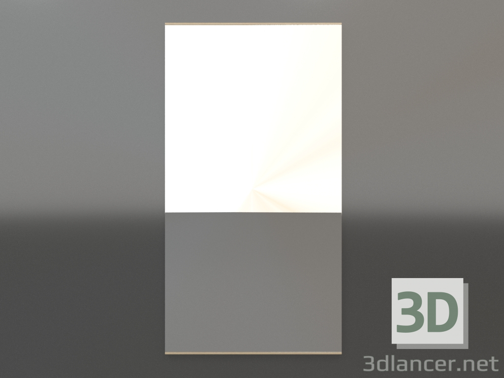 modèle 3D Miroir ZL 01 (800х1500, bois blanc) - preview