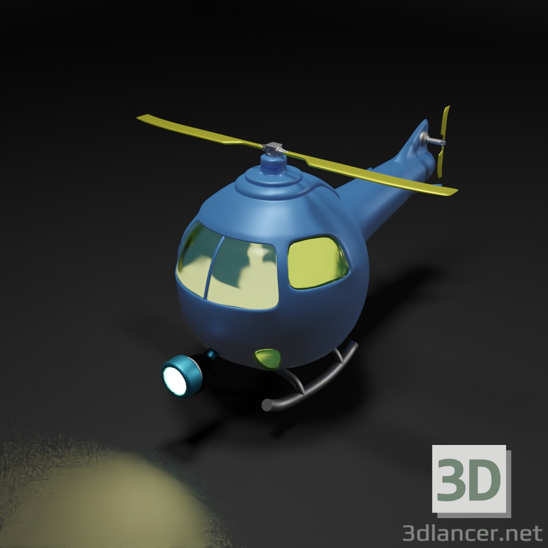 3d model helicóptero - vista previa