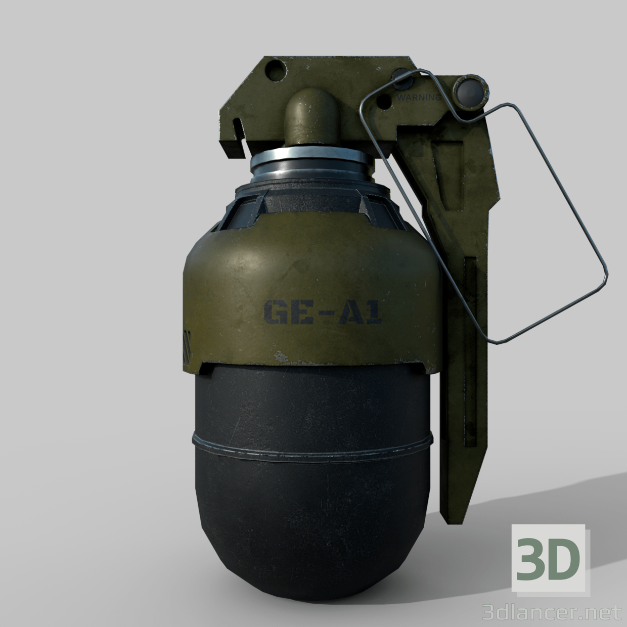 modèle 3D de Concept de grenade futuriste acheter - rendu