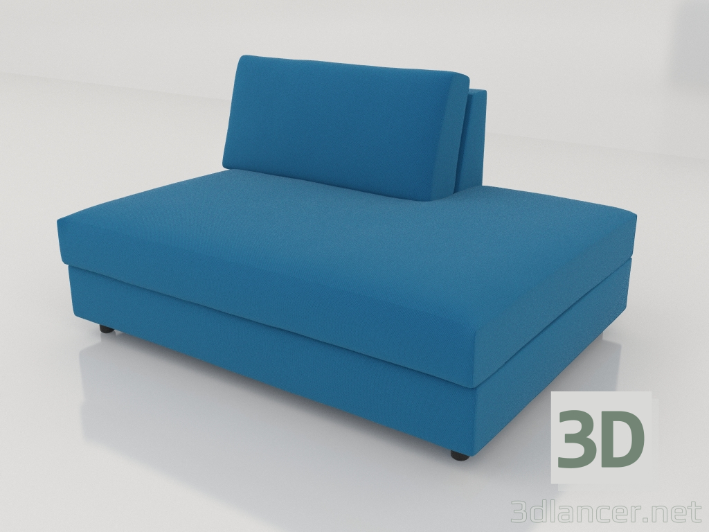 3D modeli Kanepe modülü 83 tekli sağa doğru uzatılmış - önizleme