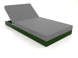 Cama com encosto 100 (verde garrafa)