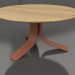 3d model Coffee table Ø80 (Terracotta, Iroko wood) - preview