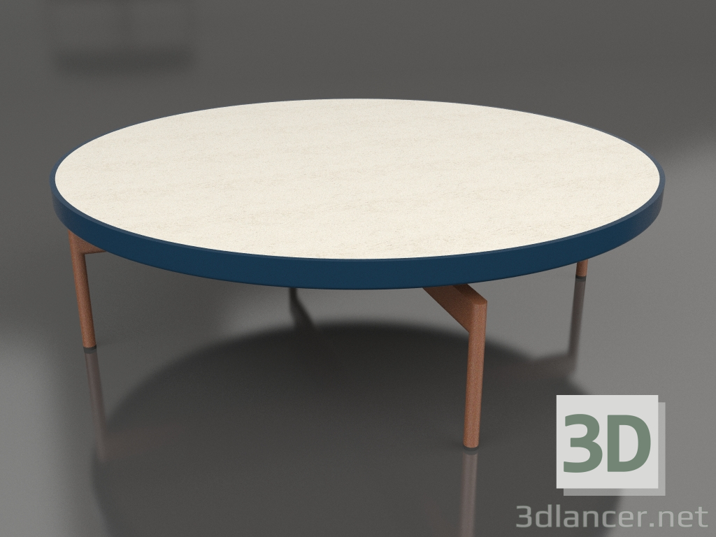 3d модель Стіл журнальний круглий Ø120 (Grey blue, DEKTON Danae) – превью