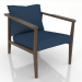 3D modeli Lounge sandalye 640 mm (açık dişbudak ceviz) - önizleme