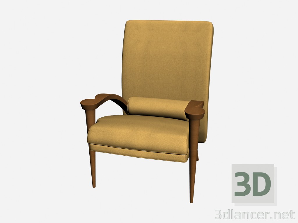 3d model Armchair Ryno - preview