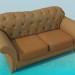 Modelo 3d Couro do sofá - preview