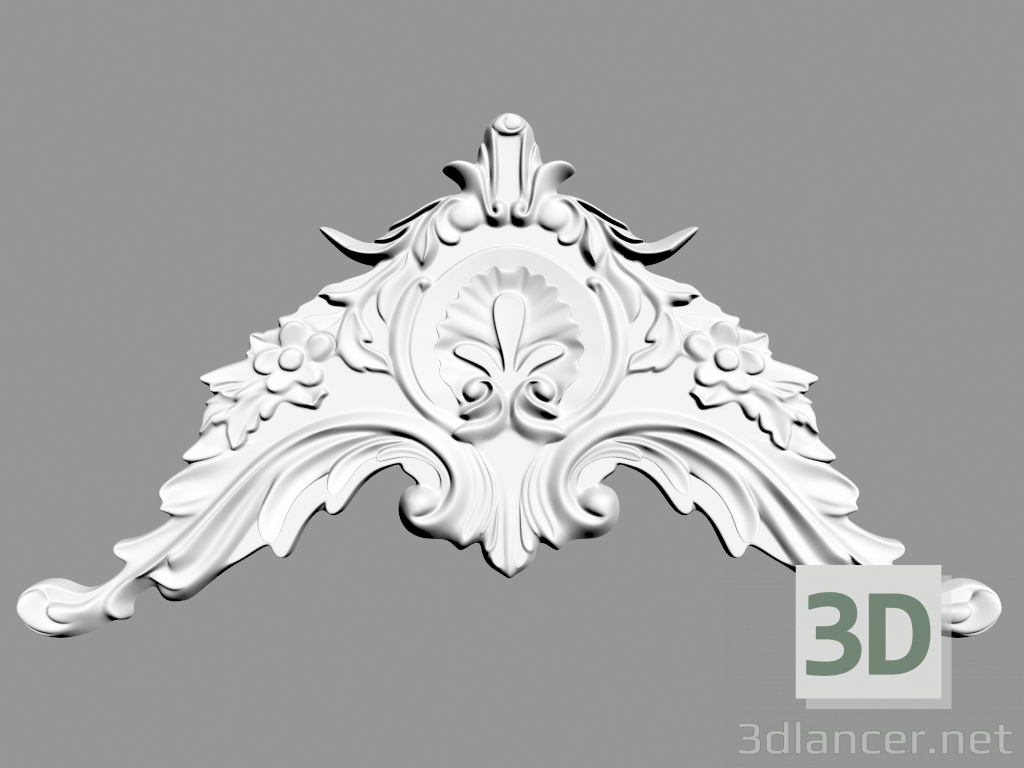 Modelo 3d Decoração de parede (F62) - preview