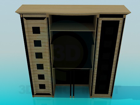 3D Modell Garderobe - Vorschau