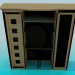 3D Modell Garderobe - Vorschau