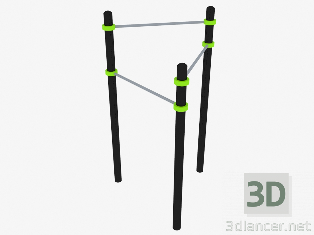 3d model Complejo deportivo (W0007) - vista previa