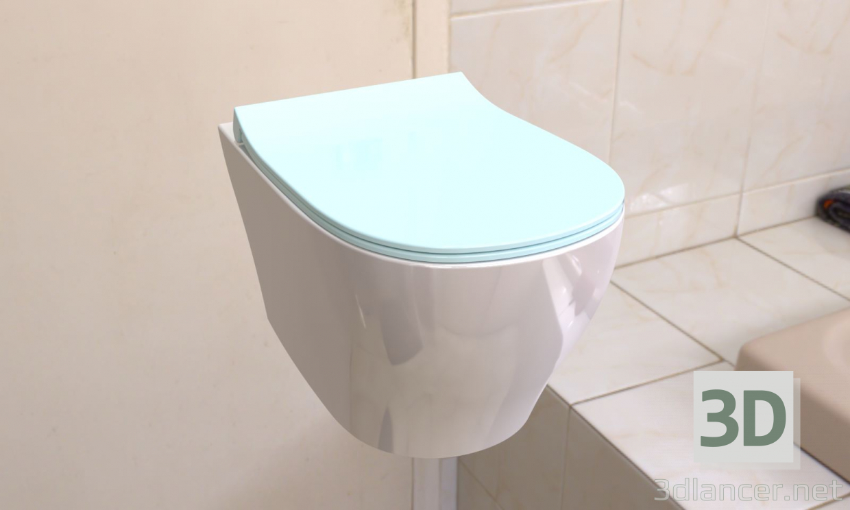 modèle 3D de WC acheter - rendu