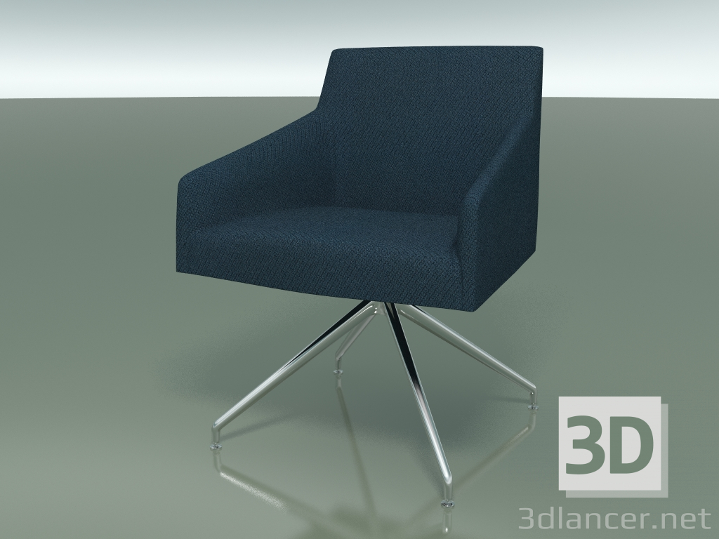 modello 3D Poltrona 2705 (con rivestimento in tessuto, girevole, LU1) - anteprima