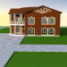 Modelo 3d Casa com varanda - preview