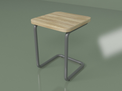 Stool (dark gray, light veneer)