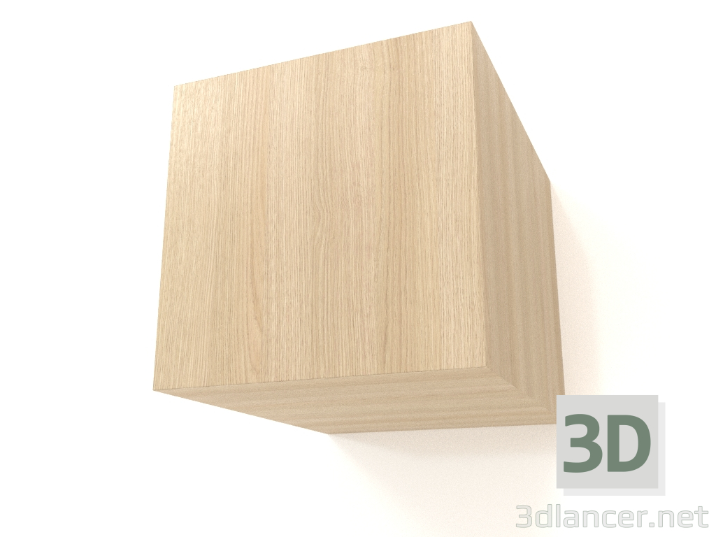 Modelo 3d Prateleira suspensa ST 06 (porta lisa, 250x315x250, madeira branca) - preview