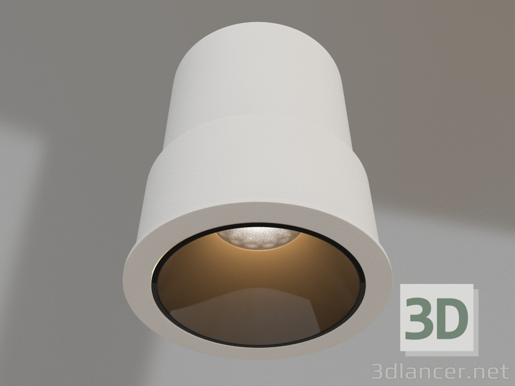 modèle 3D Lampe MS-ATLAS-BUILT-R58-10W Warm3000 (WH-BK, 35 degrés, 230V) - preview