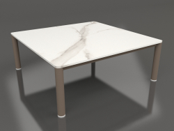 Table basse 94×94 (Bronze, DEKTON Aura)