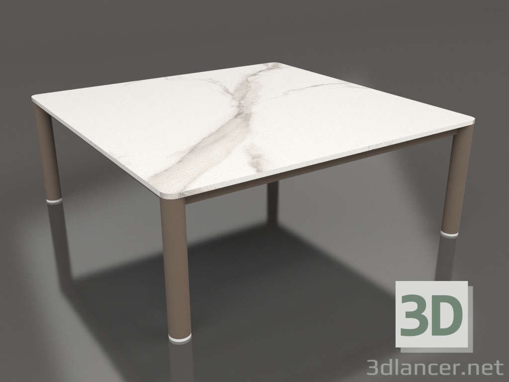 Modelo 3d Mesa de centro 94×94 (Bronze, DEKTON Aura) - preview