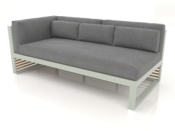 Modular sofa, section 1 left (Cement gray)