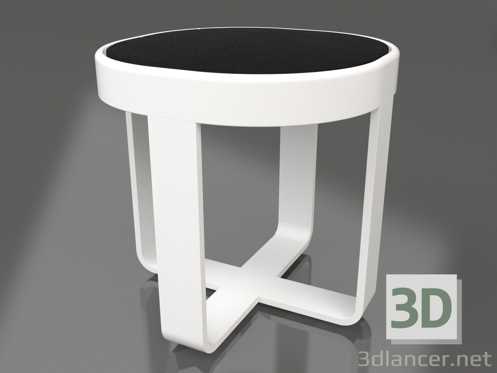 modèle 3D Table basse ronde Ø42 (DEKTON Domoos, Blanc) - preview