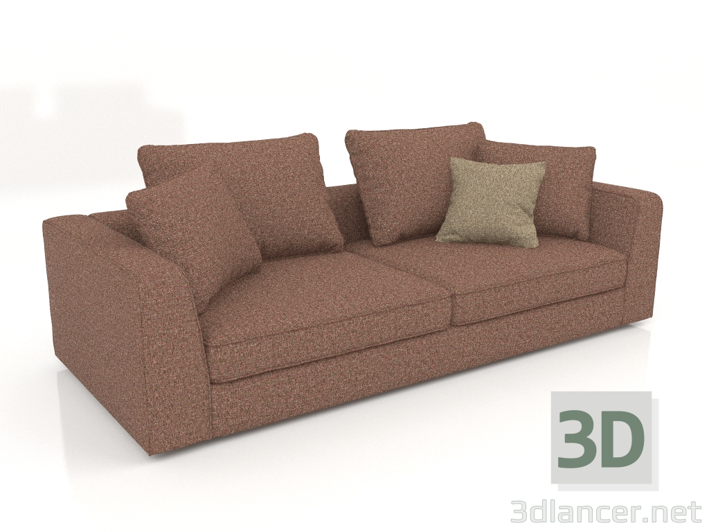 3d model Sofá Cartier 2 (Bengasi 10) - vista previa