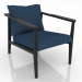 modèle 3D Chaise longue 640 mm (noir RAL 9005) - preview